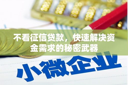 华容不看征信贷款，快速解决资金需求的秘密武器