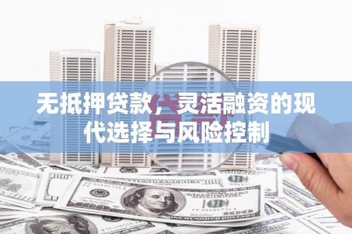 华容无抵押贷款，灵活融资的现代选择与风险控制