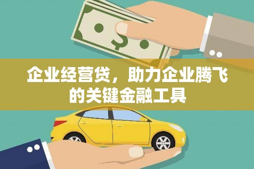 华容企业经营贷，助力企业腾飞的关键金融工具