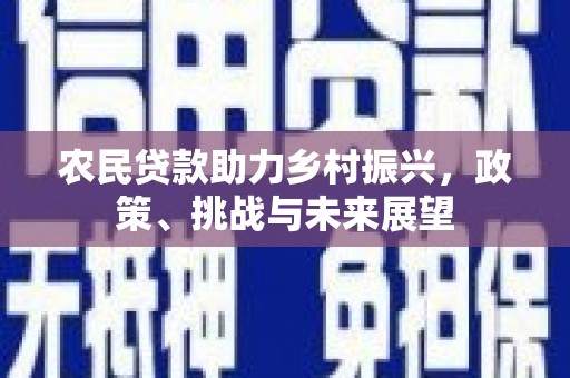 华容农民贷款助力乡村振兴，政策、挑战与未来展望