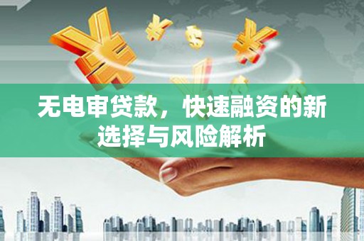 华容无电审贷款，快速融资的新选择与风险解析