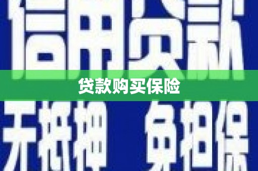 华容贷款购买保险