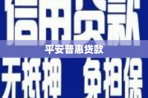 华容平安普惠贷款