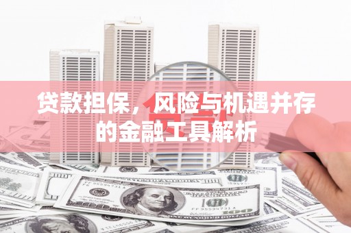 华容贷款担保，风险与机遇并存的金融工具解析